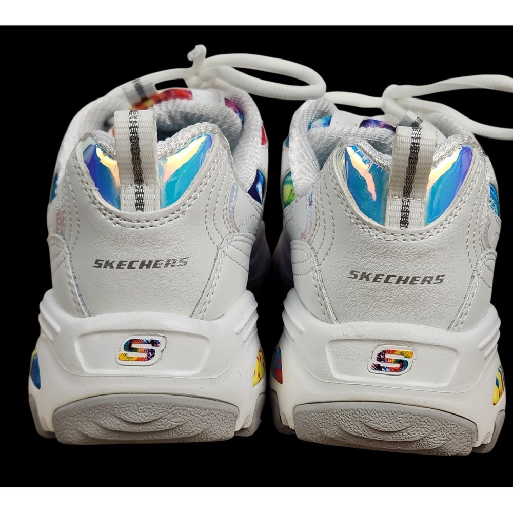 SKECHERS D LITES SUMMER FIESTA WOMANS SNEAKERS TIE DYE DESIGN SIZE 8.5 NEW - Picture 5 of 10